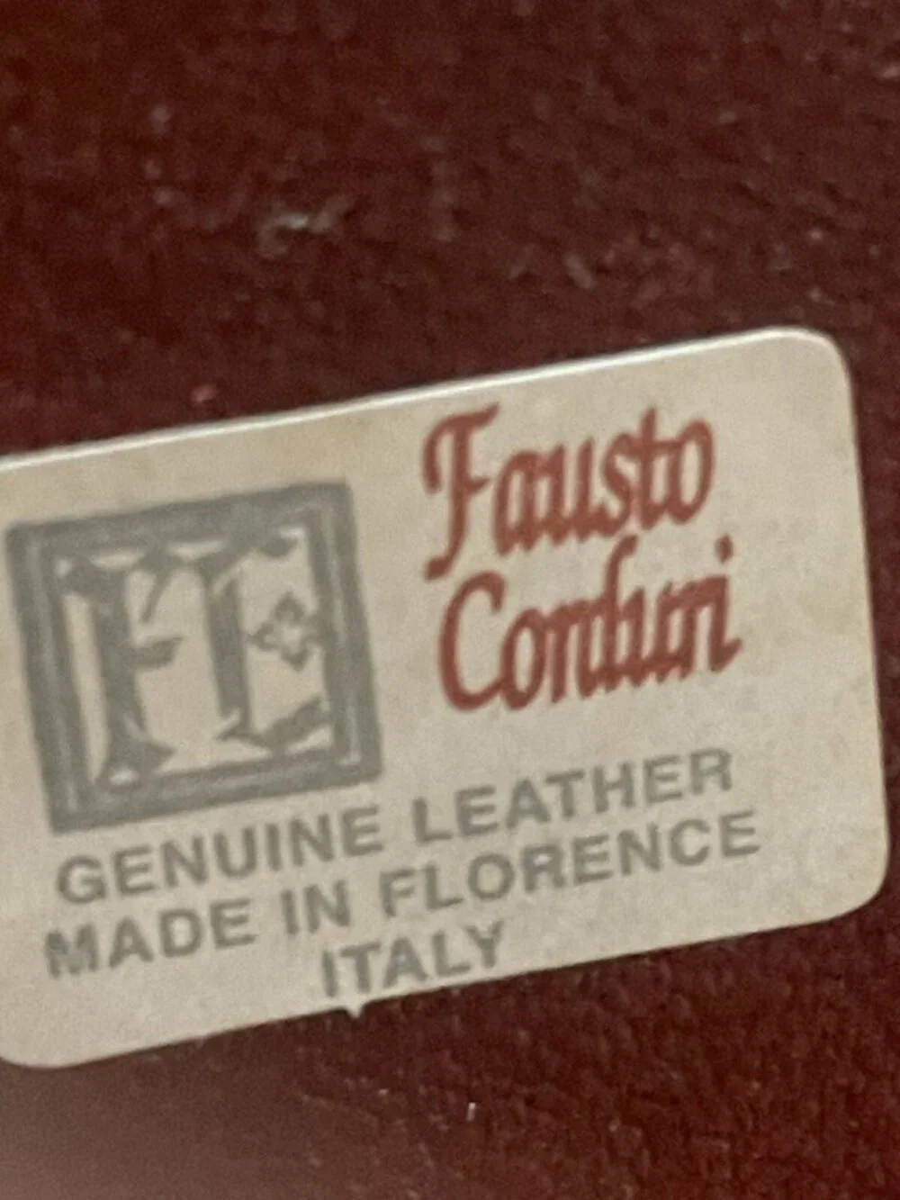 Fausto Corduri-Leather Wrap Nautical Liquor Bottle w Clipper Ship Flag Wood Top